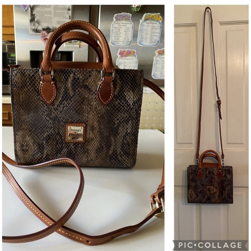 Dooney & Bourke Brown Snake Print Women's Bag